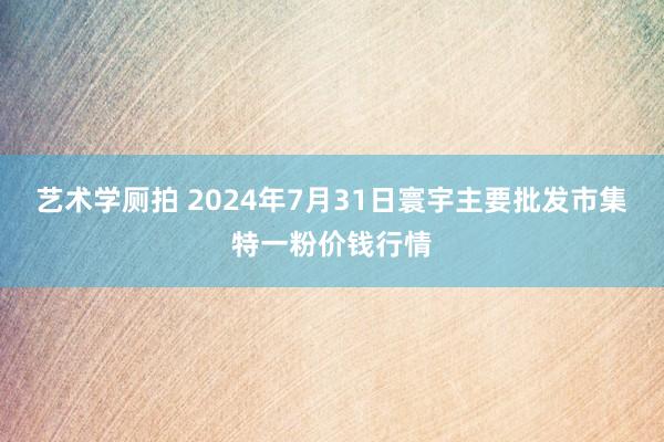 艺术学厕拍 2024年7月31日寰宇主要批发市集特一粉价钱行情