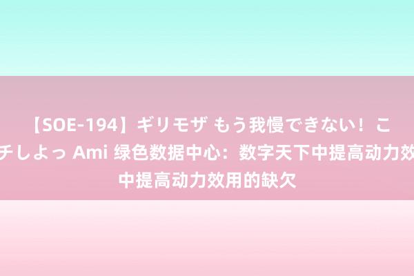 【SOE-194】ギリモザ もう我慢できない！ここでエッチしよっ Ami 绿色数据中心：数字天下中提高动力效用的缺欠