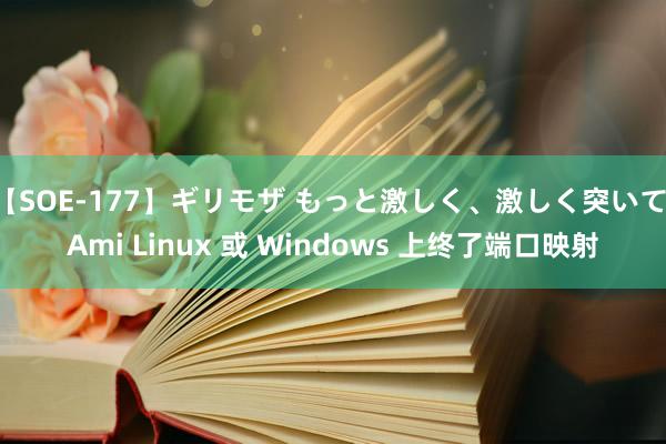 【SOE-177】ギリモザ もっと激しく、激しく突いて Ami Linux 或 Windows 上终了端口映射