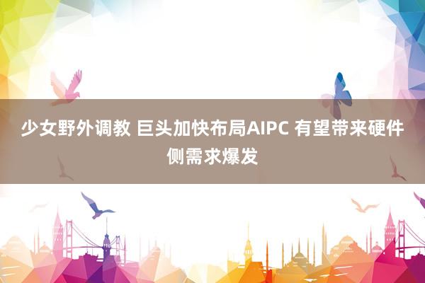 少女野外调教 巨头加快布局AIPC 有望带来硬件侧需求爆发