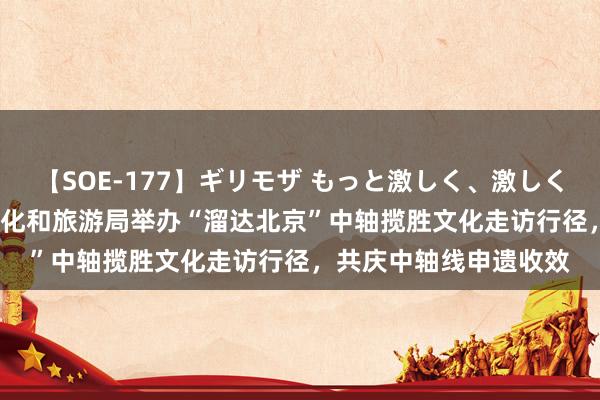 【SOE-177】ギリモザ もっと激しく、激しく突いて Ami 北京市文化和旅游局举办“溜达北京”中轴揽胜文化走访行径，共庆中轴线申遗收效