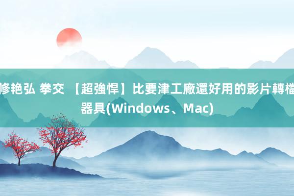 修艳弘 拳交 【超強悍】比要津工廠還好用的影片轉檔器具(Windows、Mac)